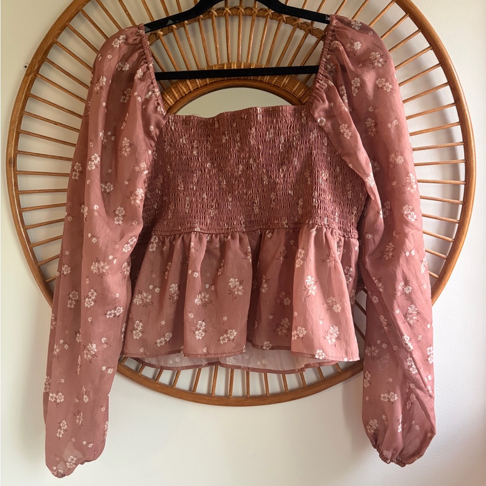 Arula Floral Pink Top - Picture 4 of 4